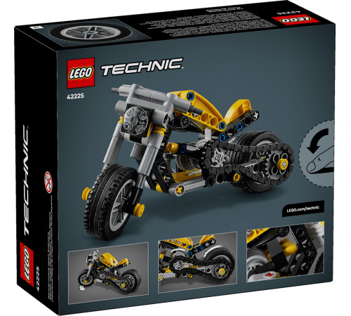 lego technic 42225 constructor "motocicletă galbenă"  (151 el.)