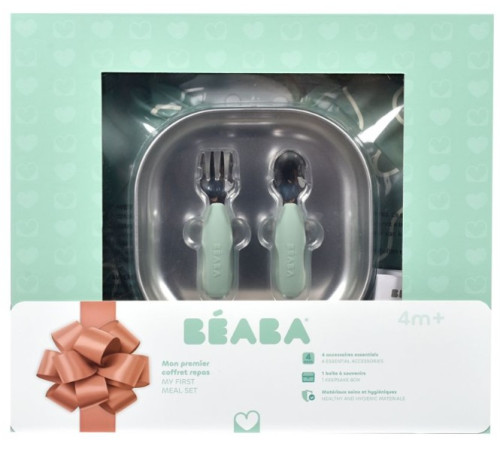 Питание и аксесcуары в Молдове beaba Подарочный набор детской посуды "first meal" sage green