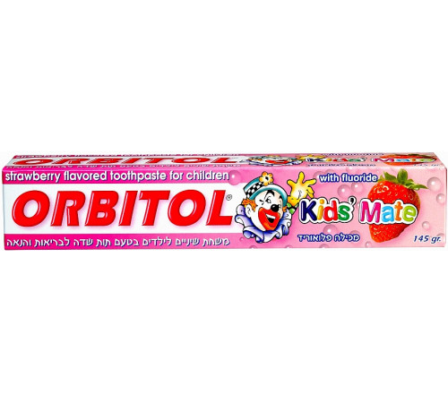 Сosmetica in Moldova orbitol pasta de dinti pentru copii cu aromă de căpșuni (145 g) 289595