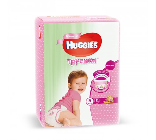 Huggies Трусики Girl 5 (13-17 кг.) 15 шт. huggies Трусики girl 5 (13-17 кг.) 15 шт.