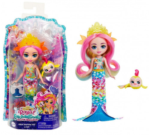 enchantimals hcf68 papusa "radia rainbow fish"