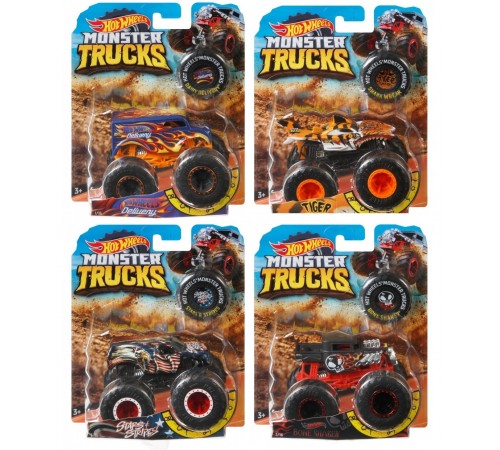  hot wheels fyj44 Базовая машинка-внедорожник 1:64 серии "monster trucks" (в асс.)