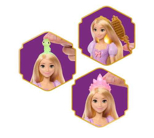 disney princess jhl46 păpușa "rapunzel: părul uimitor"