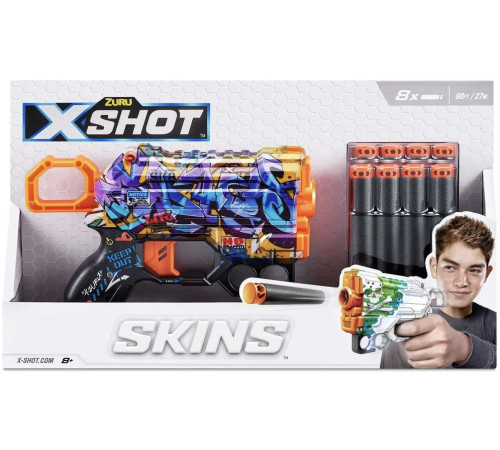  zuru 36515d blaster x-shot skins menace spray tag