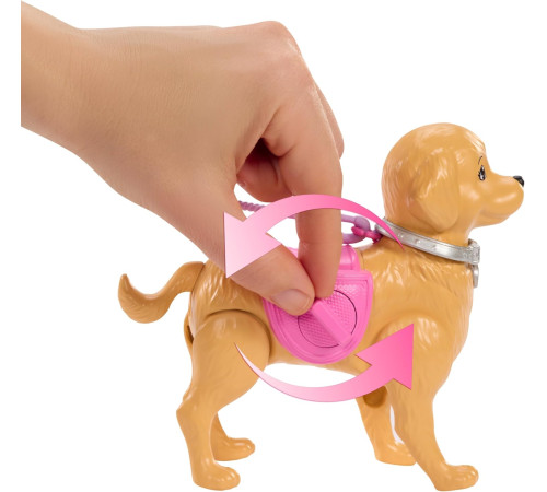 barbie jjb46 păpușa barbie "plimbarea cu cățelușul"