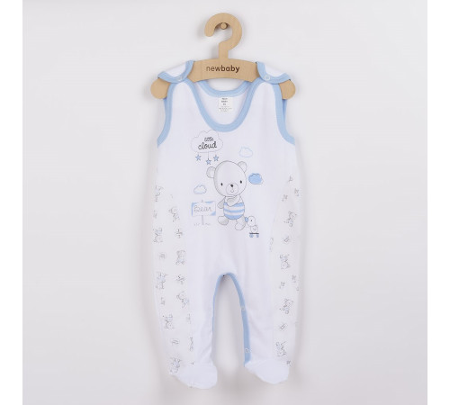 Детская одежда в Молдове new baby 36715 Ползунки bears blue 50см (новорожденный)