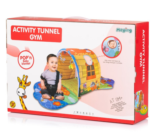 chipolino covoraș de joacă cu tunel pgtu02502hou "house"