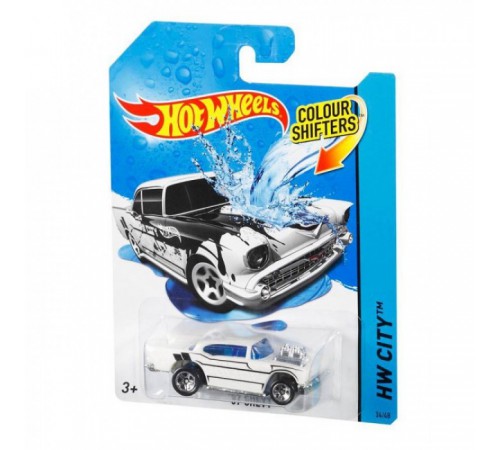 hot wheels bhr15 masina seria "schimba culoarea" in sort.