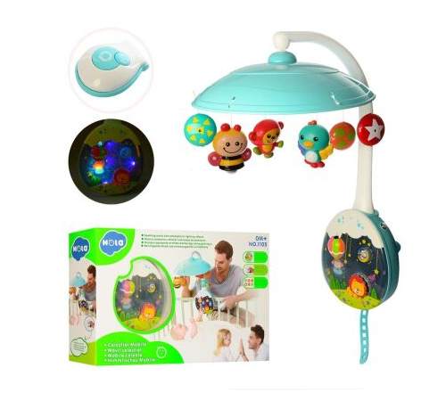 hola toys 1105 carusel muzical cu proiector "cer de noapte"