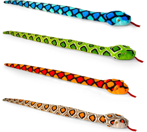  keel toys se1166 Игрушка плюшевая keeleco "Змея" (в асс.)