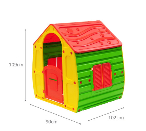 chipolino plhu002501ye căsuță de joacă pentru copii "magical house" galben 