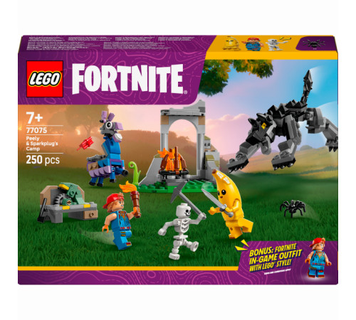 Детский магазин в Кишиневе в Молдове Lego Fortnite 77075 Конструктор "Лагерь Peely и Sparkplug" (250 дет.)  lego fortnite 77075 Конструктор "Лагерь peely и sparkplug" (250 дет.)