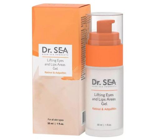  dr.sea Лифтинг гель для зоны вокруг глаз и губ с ретинолом и адипофилином (30 мл) 020400