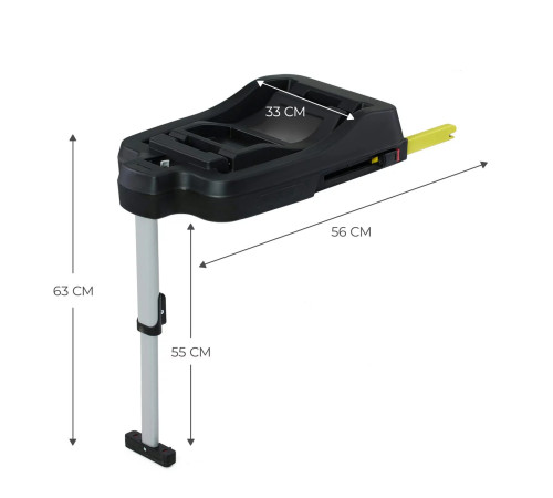 kinderkraft scaun auto mink pro i-size (40-75 cm) complet cu baza fx isofix (gri)