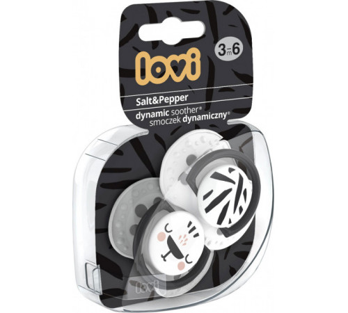Питание и аксесcуары в Молдове LOVI 22/878 Силиконовая динамическая пустышка "Salt and Pepper" (3-6 м) 2 шт.   lovi 22/878 Силиконовая динамическая пустышка "salt and pepper" (3-6 м) 2 шт.