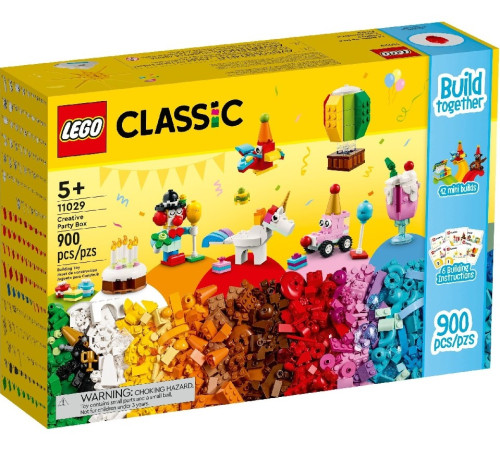 lego classic 11029 constructor "cutie pentru o petrecere creativă" (900 el.)