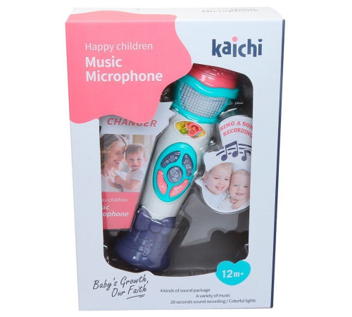  kaichi kaydig025ka118 microfon de &icirc;nregistrare cu muzică și lumină 