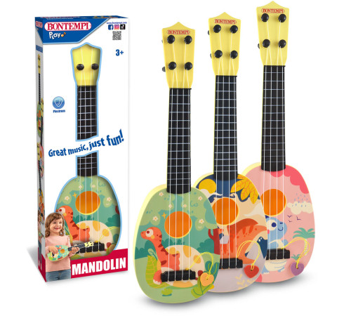 Bontempi 205310 Мандолина с 4 струнами (в асс.)  bontempi 205310 Мандолина с 4 струнами (в асс.)