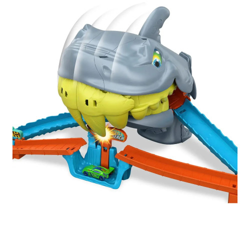 hot wheels jhl96 Игровой набор "Пляжная атака акулы"