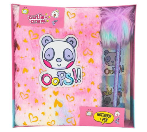 canenco cc60346 agenda cu pix puf "cutie crew"