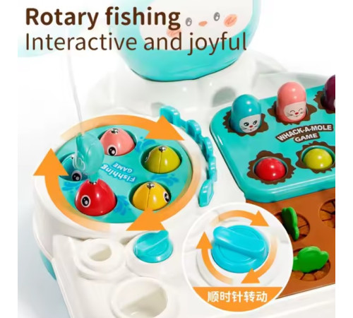 bibiin toys 688-80 Аркадная игра 4в1 с ловлей рыбы (в асс.)