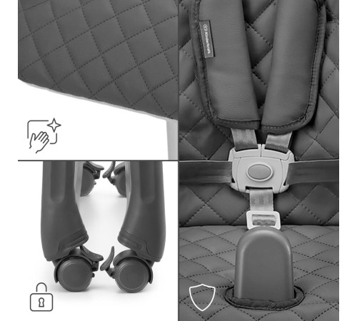 kinderkraft scaun pentru copii 3-in-1 tulo gri