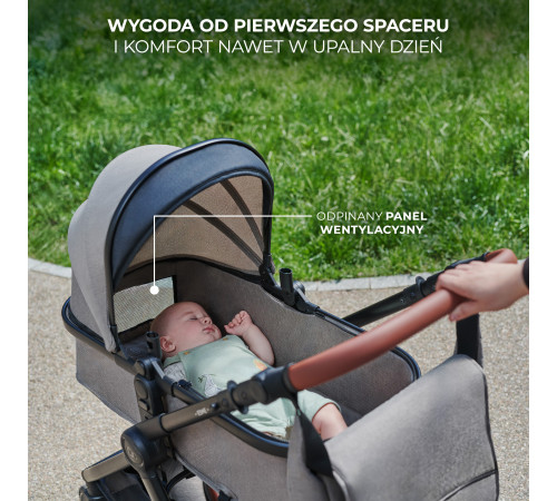 kinderkraft Коляска 3-в-1 esme бежевый