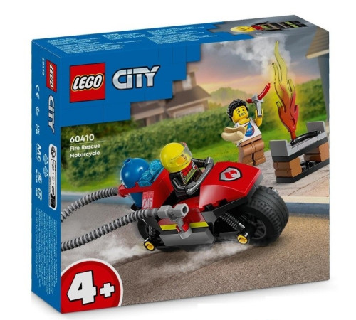  lego city 60410 Конструктор "Пожарный мотоцикл" (57 дет.)