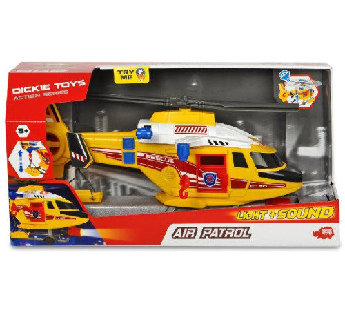  dickie 1137003 elicopter de salvare cu lumină și sunet (41 cm.)