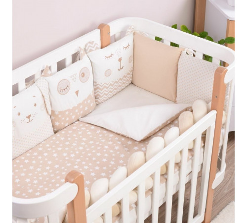 Veres 216.06.110*90 Lenjerie de pat "Smiling animals bej" (6 buc.)  veres 216.06.110*90 lenjerie de pat "smiling animals bej" (6 buc.)