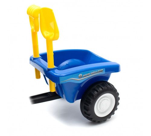 baby mix 45785 Толокар Трактор  с прицепом "new holland" желтый