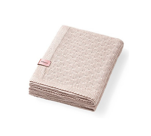  babyono-81231 1673/02 Плед трикотажный бамбуковый (75 x 100 см) светло-бежевый