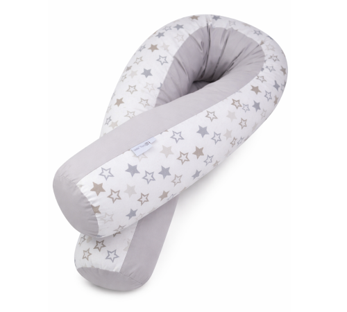  veres 302.01.6 perna pentru alaptare "comfort long stars white-gray" (170х52 cm.)