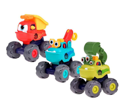  hola toys he7911 set de 3 mașini "monster trucks"