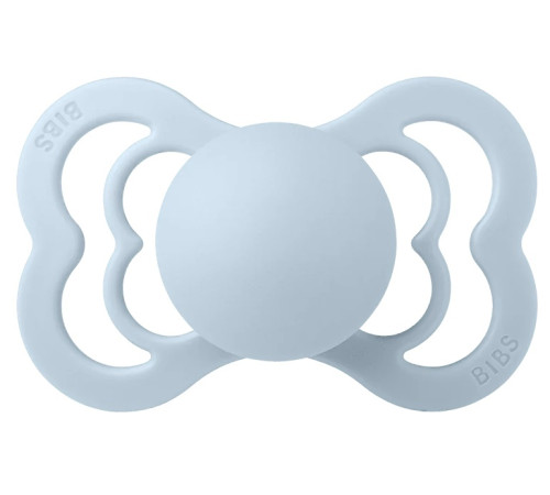 bibs Пустышка симметричная силиконовая supreme s (0-6 м.) baby blue