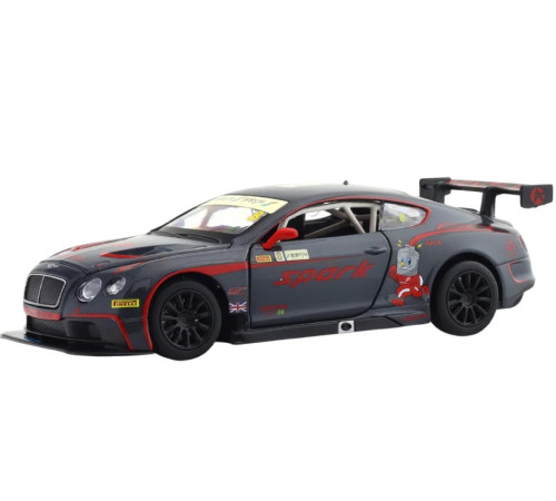  msz 68267a Машинка металлическая bentley continental gt3 concept (1:24) со звуком и светом