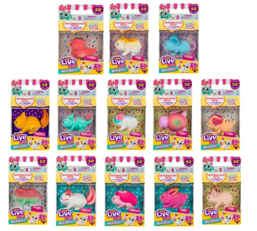  little live pets 26695 animal de companie electronic interactiv "needees s2" (&icirc;n sort.)