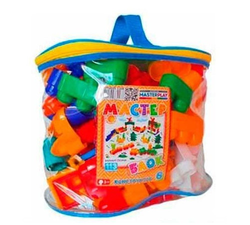 Детский магазин в Кишиневе в Молдове colorplast 0277 Конструктор "Мастер Блок" no.6 (113 дет.)
