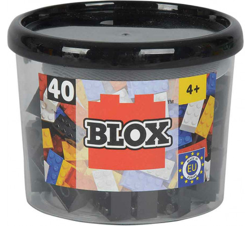 simba 4118895 constructor "blox" (40 el.) negru