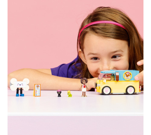 lego friends 42678 constructor "furgonetă pentru transportul produselor zoologice" (237 el.)