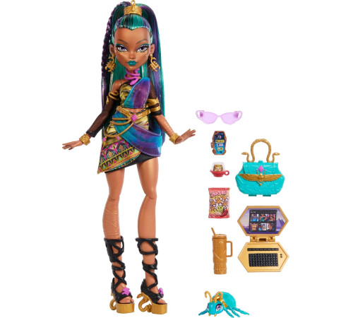 monster high jdr48 păpușă "monster-classic nefera"