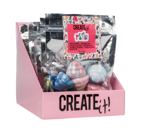 create it 84418v2  set bombe de baie pentru copii "unicorn" (7 buc.)