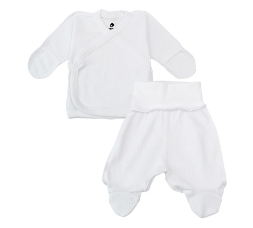 Детская одежда в Молдове minikin 242710346 Набор из 2 ед. для детей с малым весом "simple" (р. 46) белый