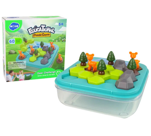 hola toys he796200 joc logic de masă "animale din pădure"