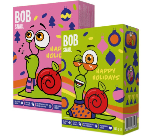  bob snail set de crăciun cu jucărie și autocolante (140 g) &icirc;n sort.