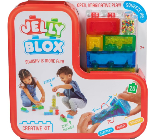 Детский&nbsp;магазин в Кишиневе в Молдове jelly blox 931692  Сенсорный мягкий конструктор "creative kit" (20 дет.)