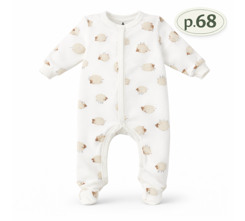  minikin 25440168 salopetă "lifted by love" (m.68) lăptos cu imprimeu