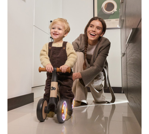kinderkraft mini-bicicletă fără pedale "cutie flash" (bej)