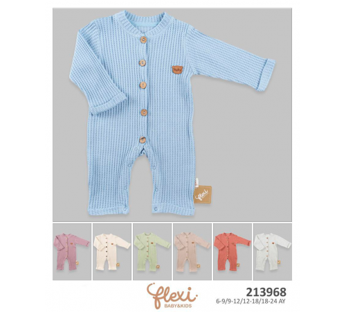 Детская одежда в Молдове flexi 213968 Комбинезон (6/9/12/18 мес.) в асс.
