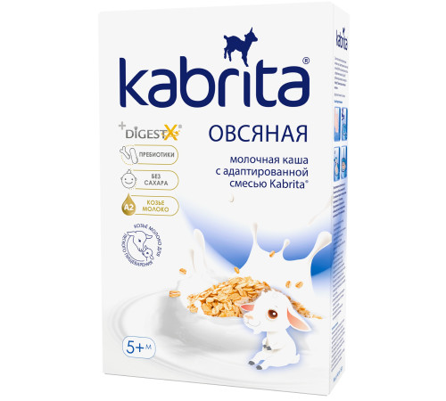 kabrita Каша овсяная на козьем молочке (5 м+) 180 гр.